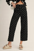 VINTAGE POLKA DOT WIDE LEG STRING PANTS