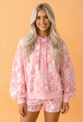 Hoodie sweatshirt & short set